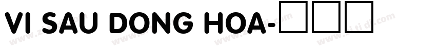 VI Sau Dong Hoa字体转换